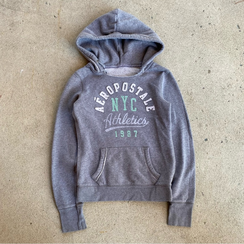 Y2k Grey Aeropostale Hoodie